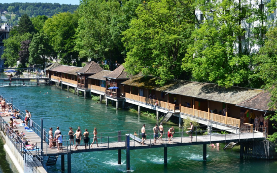 Free swimming in Zurich